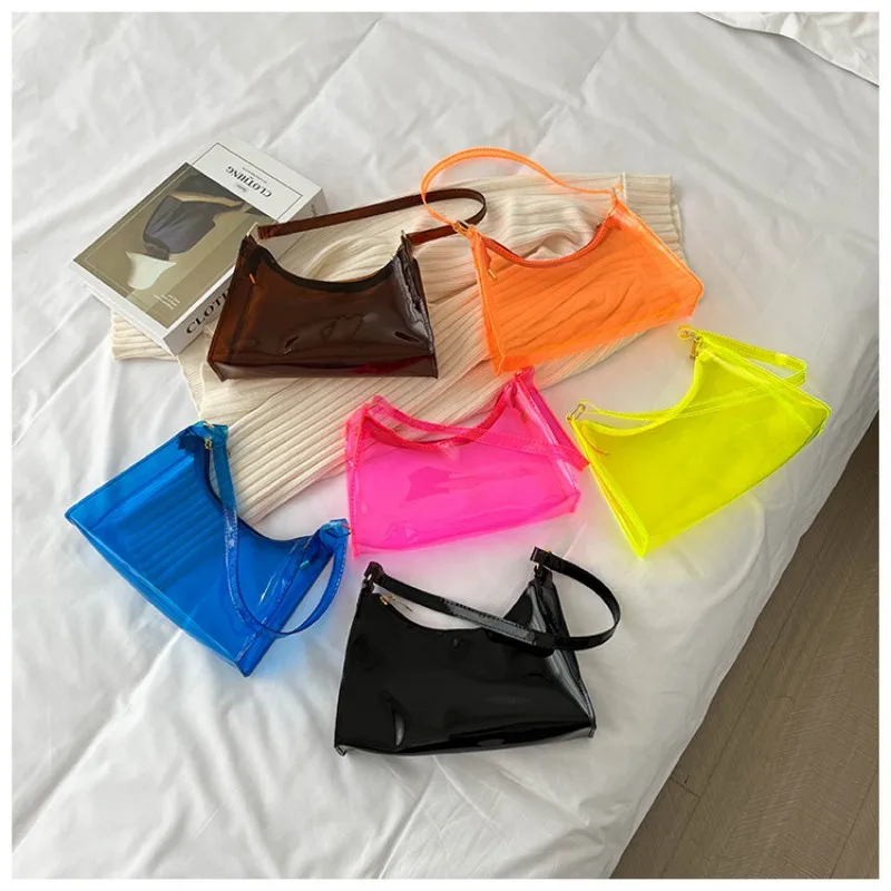 Fashion Vintage Transparent Jelly Handbag Women Girls Shoulder Bags Elegant Underarm Bag Portable Cell Phone Lipstick Purse Tote
Fashion Vintage Transparent Jelly Handbag Women Girls Shoulder Bags Elegant Underarm Bag Portable Cell Phone Lipstick Purse Tote