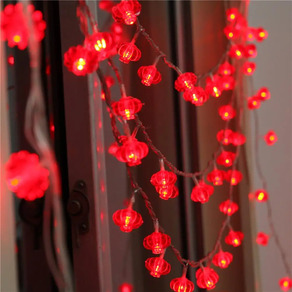 

3M 20Led Mini Lantern String Light Battery Usb Rechargeable Operated Fairy Decorative Lamp For Chinese New Year Decoration