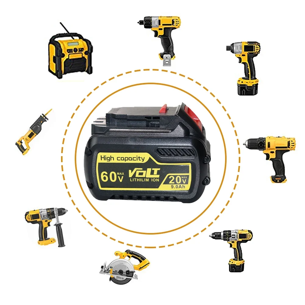 60V 9000mAh for Dewalt DCB609 Battery Replacement Li-ion Battery DCB200 DCB606 DCB205 DCB206 DCB209 DCB182 Power Tool Battery
60V 9000mAh for Dewalt DCB609 Battery Replacement Li-ion Battery DCB200 DCB606 DCB205 DCB206 DCB209 DCB182 Power Tool Battery