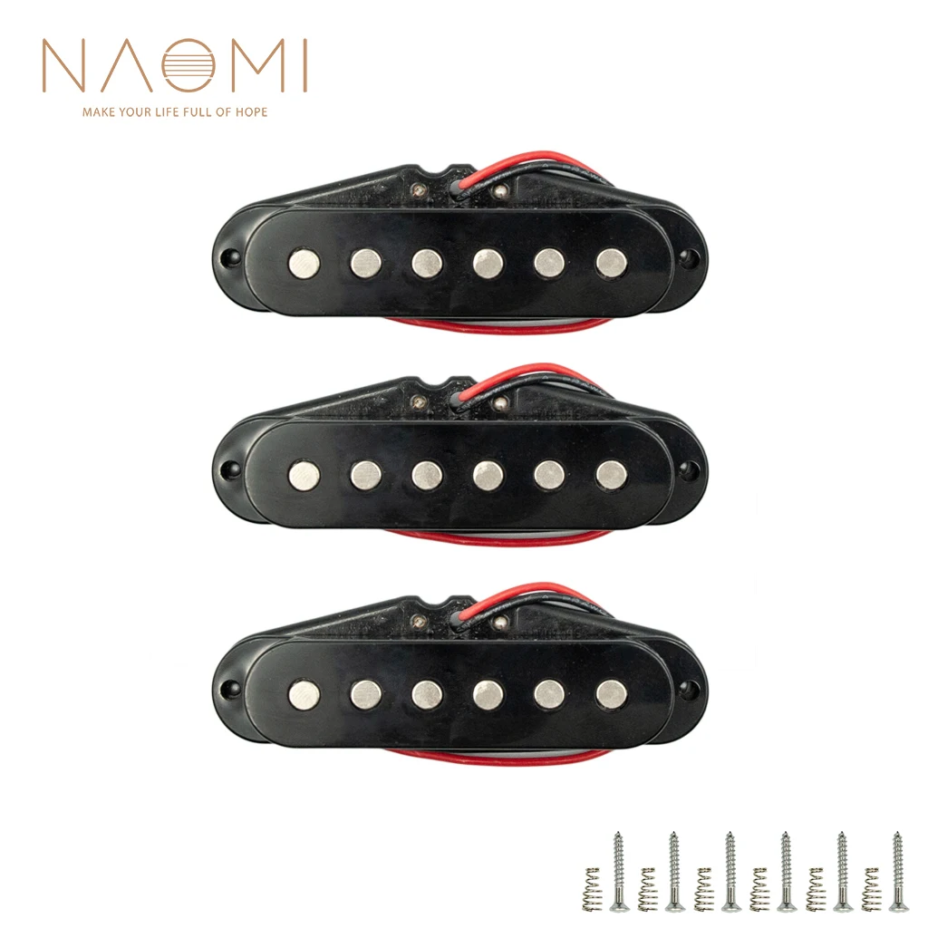 NAOMI 3PCS 50mm Guitar Pickups Single-coil Guitar Pickup Neck/Middle/Bridge Electric Guitar SET Guitar Accessories New 
NAOMI 3PCS 50mm Guitar Pickups Single-coil Guitar Pickup Neck/Middle/Bridge Electric Guitar SET Guitar Accessories New