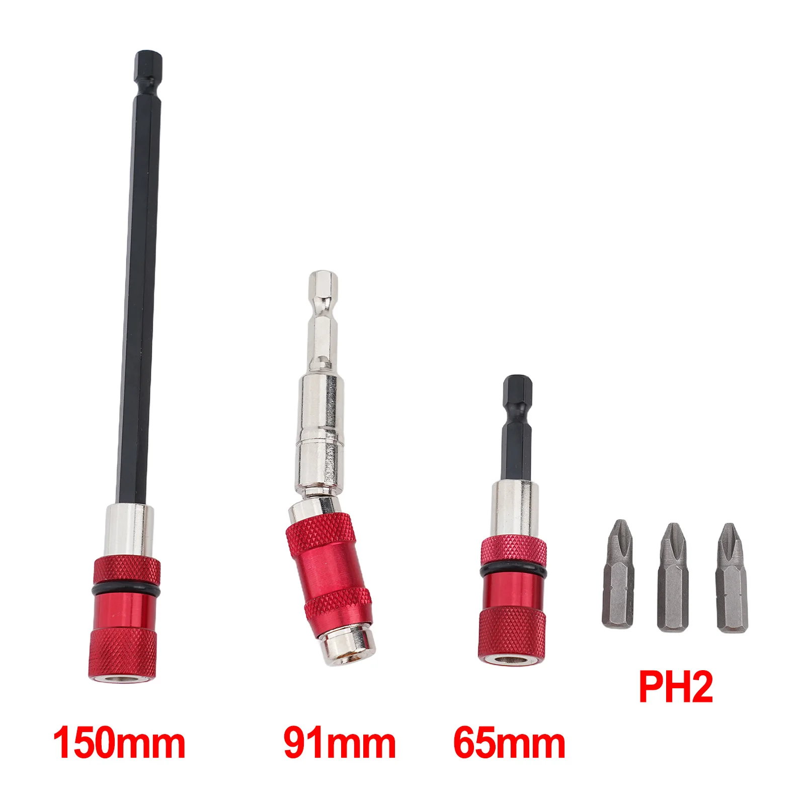 3pcs Drill Extension Bit Holder 1/4 Inch Hex Shank Quick Release Magnetic Screwdriver Bit Extension Holder Bar With Ph2 Bit
3pcs Drill Extension Bit Holder 1/4 Inch Hex Shank Quick Release Magnetic Screwdriver Bit Extension Holder Bar With Ph2 Bit