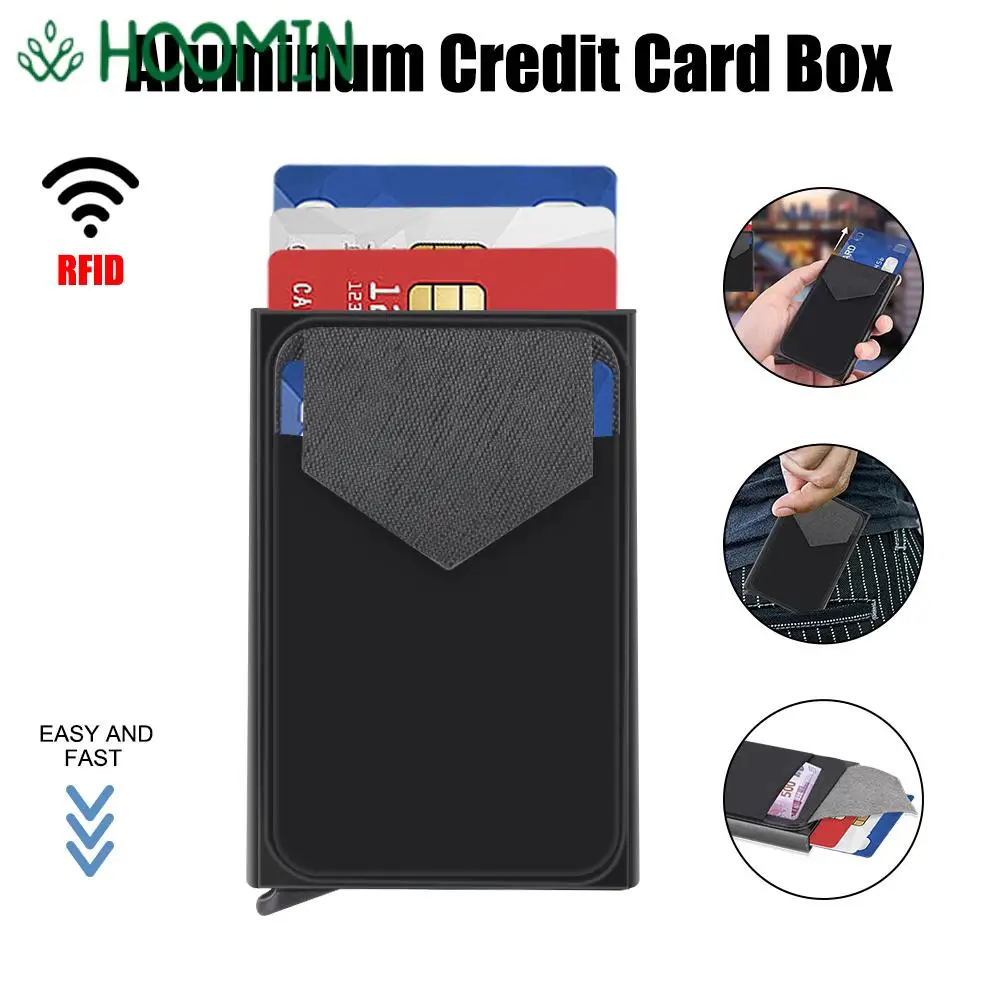 

Ультратонкий RFID-кошелек с эластичной задней крышкой для удостоверения личности и кредитных карт