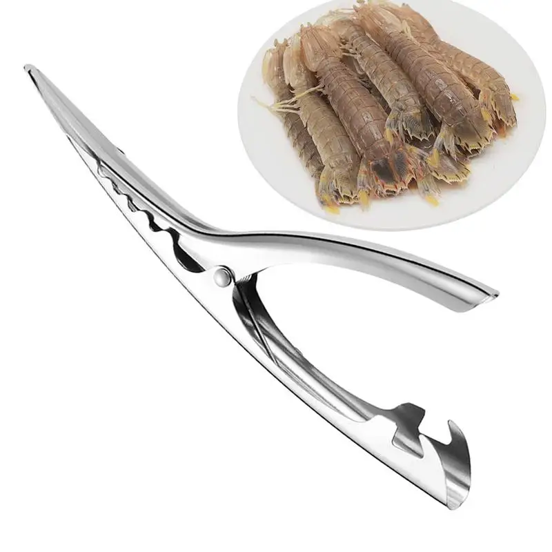 Shrimp Peeler Deveining Tool Stainless Steel Seafood Peeler Lobster Shell Remover Kitchen Accessories Cooking Gadget For Prawns
Shrimp Peeler Deveining Tool Stainless Steel Seafood Peeler Lobster Shell Remover Kitchen Accessories Cooking Gadget For Prawns