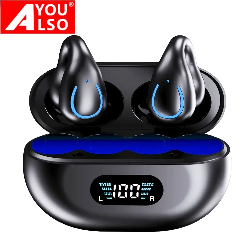 Youalso Air Buds Pods Ear Clip Wireless Earbuds Mini Sport Headsets Bluetooth Air Bone Conduction Headphones Driving Earphones
Youalso Air Buds Pods Ear Clip Wireless Earbuds Mini Sport Headsets Bluetooth Air Bone Conduction Headphones Driving Earphones
