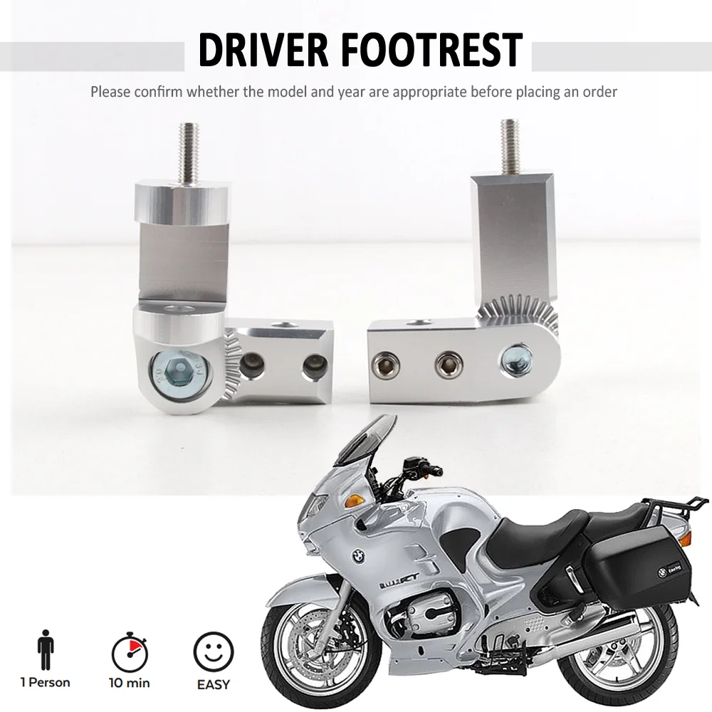 NEW Motorcycle Adjustable Passenger Lowering Pedal Driver Footrest For BMW R1100RT R1150RT R1150R Rockster R 1150 RT R 1100 RT
NEW Motorcycle Adjustable Passenger Lowering Pedal Driver Footrest For BMW R1100RT R1150RT R1150R Rockster R 1150 RT R 1100 RT
