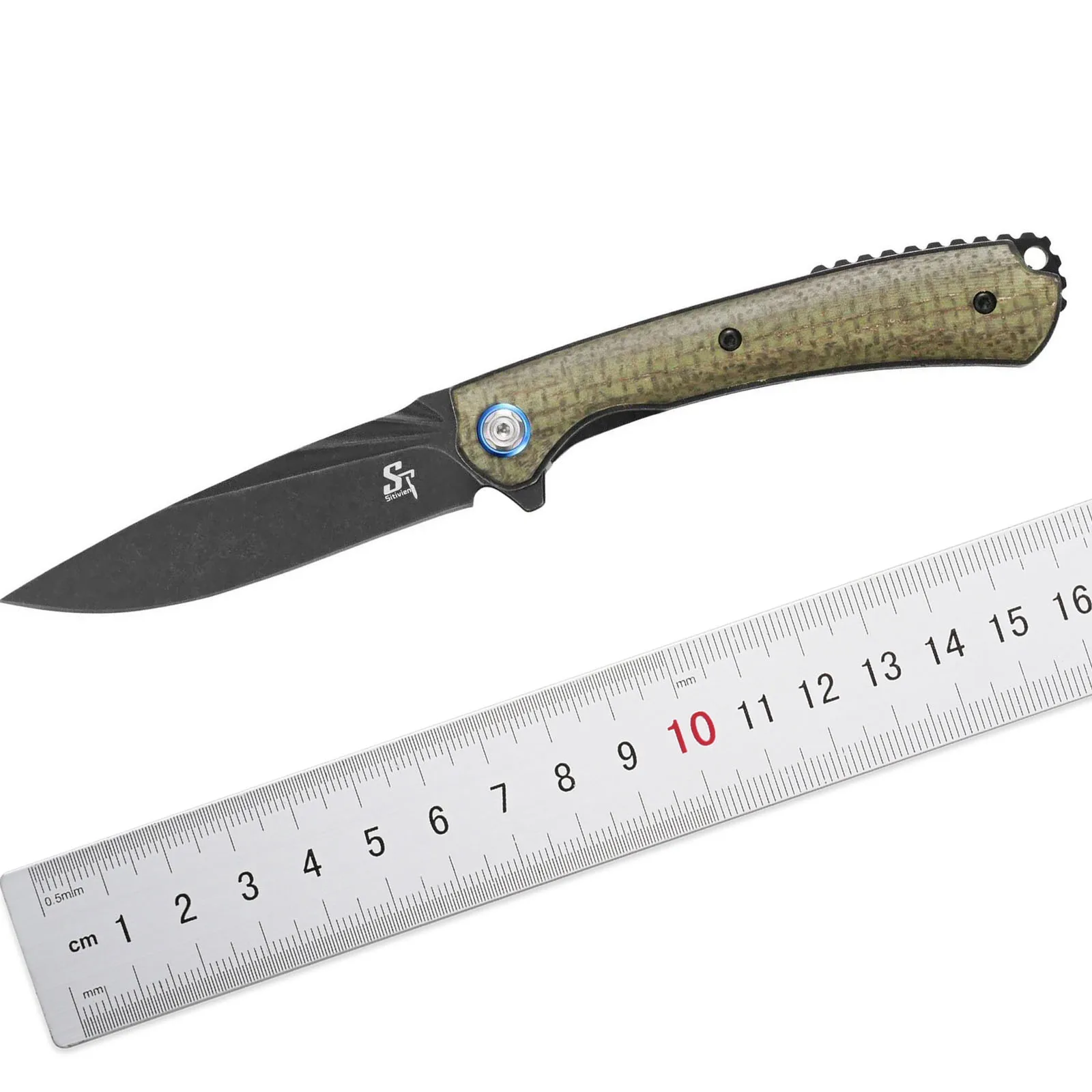 Sitivien ST144 Pocket Knife 14C28N Steel Blade G10/Micarta Handle Folding Knife EDC Tool for Working Camping Survival Collection
Sitivien ST144 Pocket Knife 14C28N Steel Blade G10/Micarta Handle Folding Knife EDC Tool for Working Camping Survival Collection