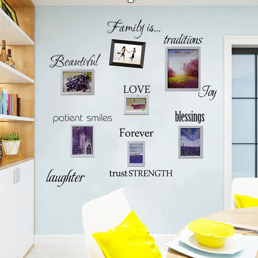 Family Quotes Wall Sticker For Photo 12 WordsLove Blessing Smile Joy Forever Vinyl Wall Decal Picture Home Wall Art Decoration
Family Quotes Wall Sticker For Photo 12 WordsLove Blessing Smile Joy Forever Vinyl Wall Decal Picture Home Wall Art Decoration