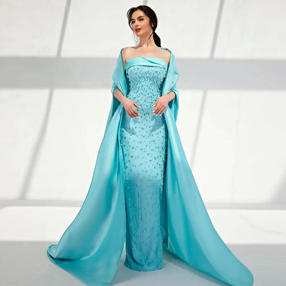 Elegant Evening Dress New Strapless Luxury Pearls Mint Green Mermaid Prom Gowns Beading Exquisite Formal Occasion Dresses D10166
Elegant Evening Dress New Strapless Luxury Pearls Mint Green Mermaid Prom Gowns Beading Exquisite Formal Occasion Dresses D10166