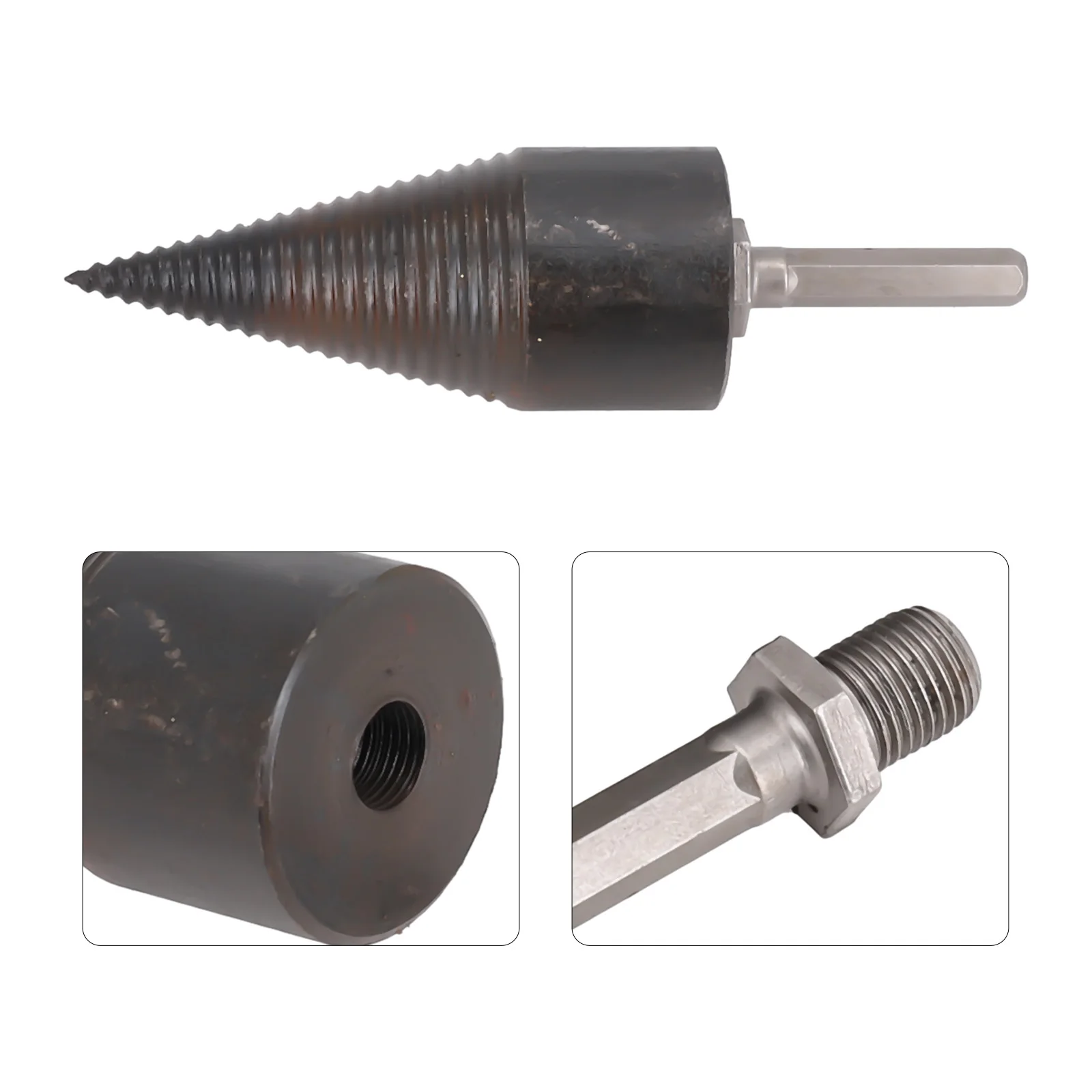 150mm Firewood Drill High hard High-carbon Steel Splitting Cone bit Wood Splitter parts Anti-slip New Practical
150mm Firewood Drill High hard High-carbon Steel Splitting Cone bit Wood Splitter parts Anti-slip New Practical