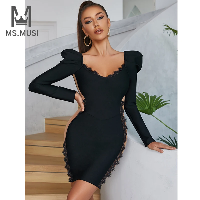 MSMUSI 2023 New Fashion Women Sexy V Neck Lace Mesh Hollow Out Long Sleeve Backless Bandage Party Club Bodycon Event Mini Dress
MSMUSI 2023 New Fashion Women Sexy V Neck Lace Mesh Hollow Out Long Sleeve Backless Bandage Party Club Bodycon Event Mini Dress