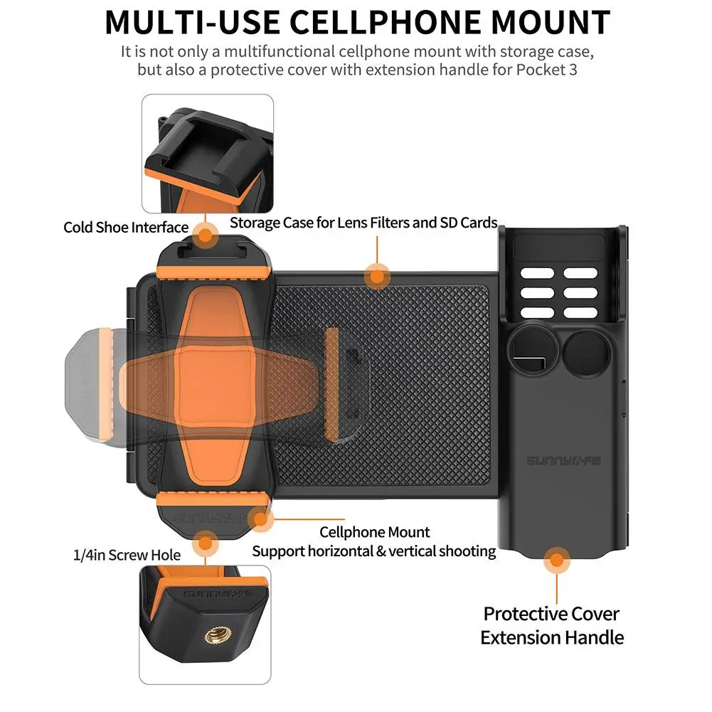 Многофункциональная Расширительная Мобильная коробка для DJI Osmo Pocket3, защитный держатель, аксессуары для холодного хранения, адаптер для башмака, для башмака, W8T7
Многофункциональная Расширительная Мобильная коробка для DJI Osmo Pocket3, защитный держатель, аксессуары для холодного хранения, адаптер для башмака, для башмака, W8T7