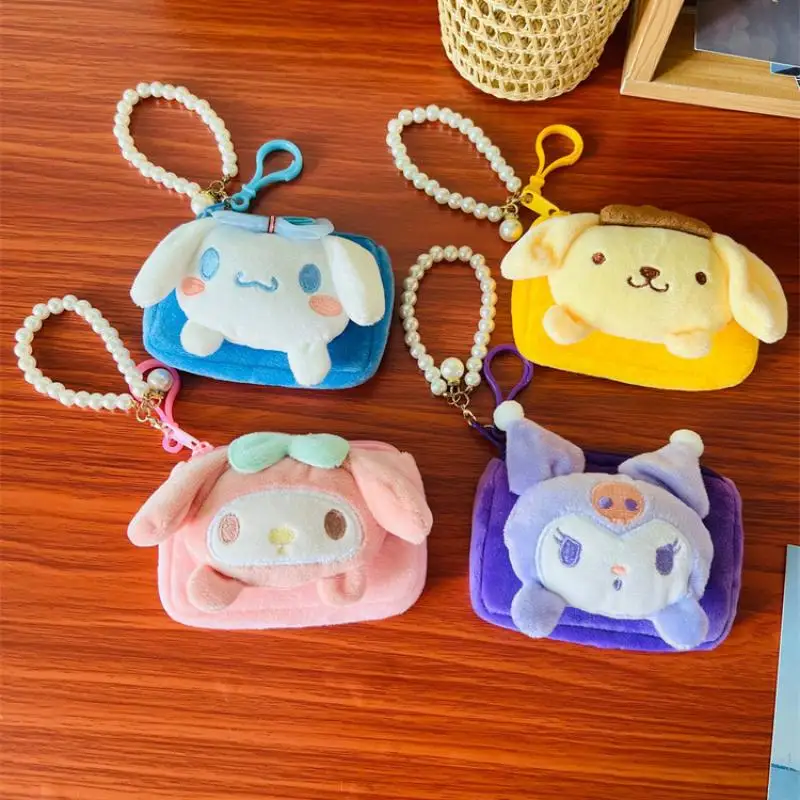 Kawaii Kuromi Mymelody Pompom Purin Plush Coin Purse Anime Cartoon Sanrio School Bag Pendant Id Card Bag Small Storage Bag Gift
Kawaii Kuromi Mymelody Pompom Purin Plush Coin Purse Anime Cartoon Sanrio School Bag Pendant Id Card Bag Small Storage Bag Gift