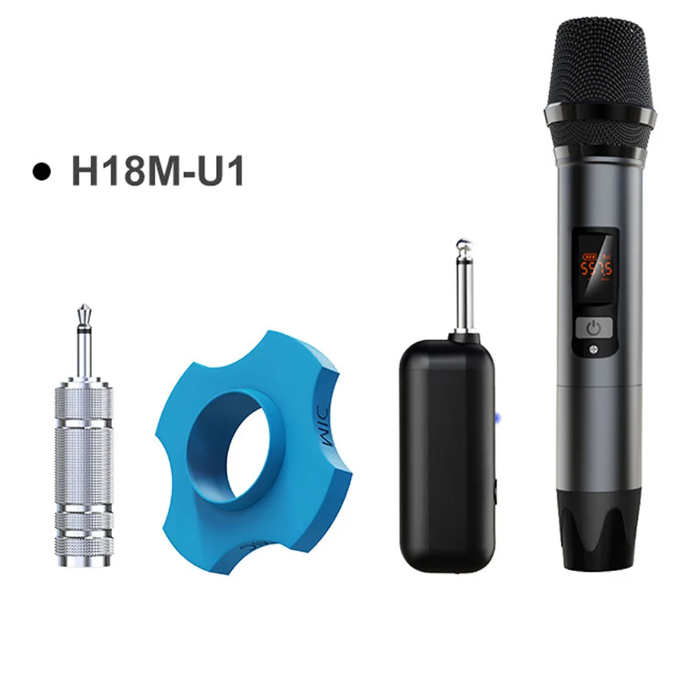 UHF Wireless Handheld Microphone Wireless Mic Rechargeable Receiver 6.35 To 3.5mm Adapter For Party Karaoke Meeting Recording
UHF Wireless Handheld Microphone Wireless Mic Rechargeable Receiver 6.35 To 3.5mm Adapter For Party Karaoke Meeting Recording