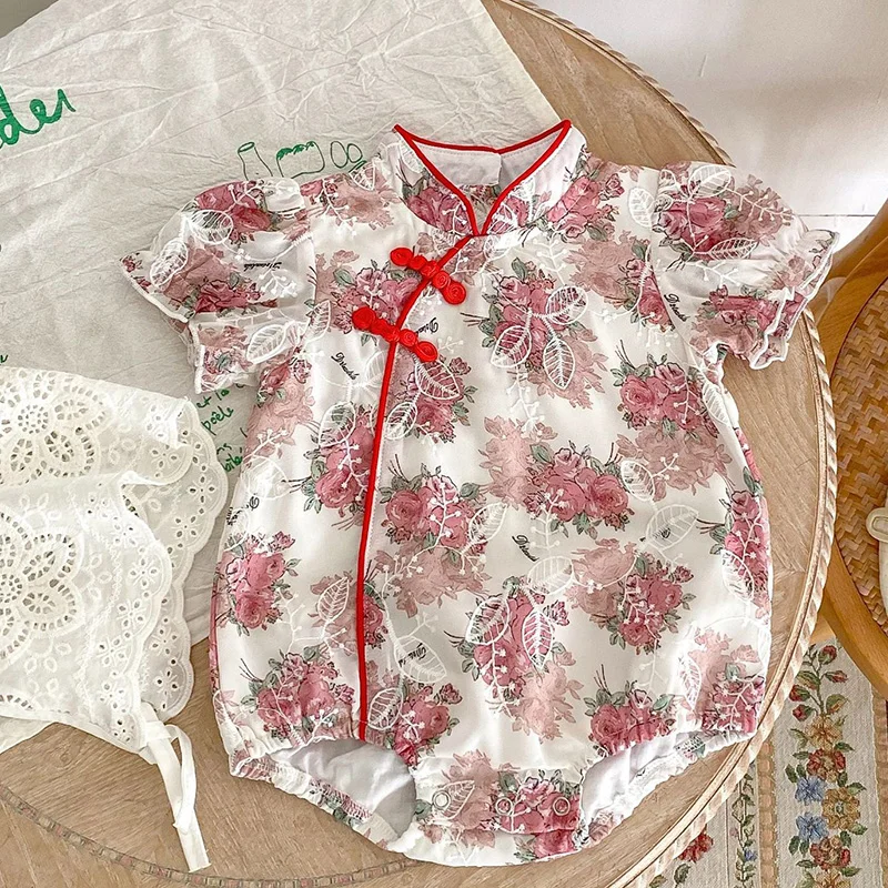 2024 New Summer 0-24M Baby Clothing Toddler Baby Girls Jumpsuit Short Sleeved Cotton Floral Printing Newborn Baby Girl Romper
2024 New Summer 0-24M Baby Clothing Toddler Baby Girls Jumpsuit Short Sleeved Cotton Floral Printing Newborn Baby Girl Romper