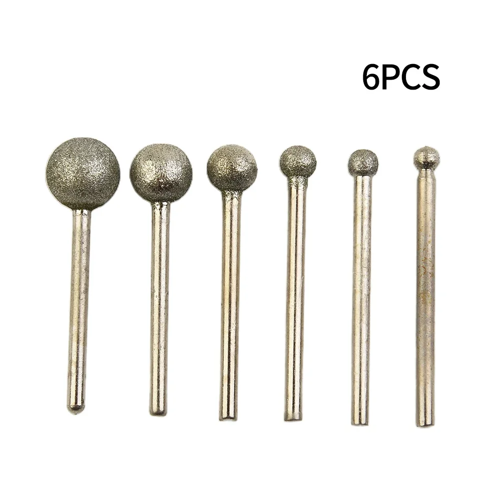 High Performance 6PCS Diamond Coated Round Ball Burr Drill Bit Set For Intricate For Carving Engraving Drilling 4 12mm
High Performance 6PCS Diamond Coated Round Ball Burr Drill Bit Set For Intricate For Carving Engraving Drilling 4 12mm