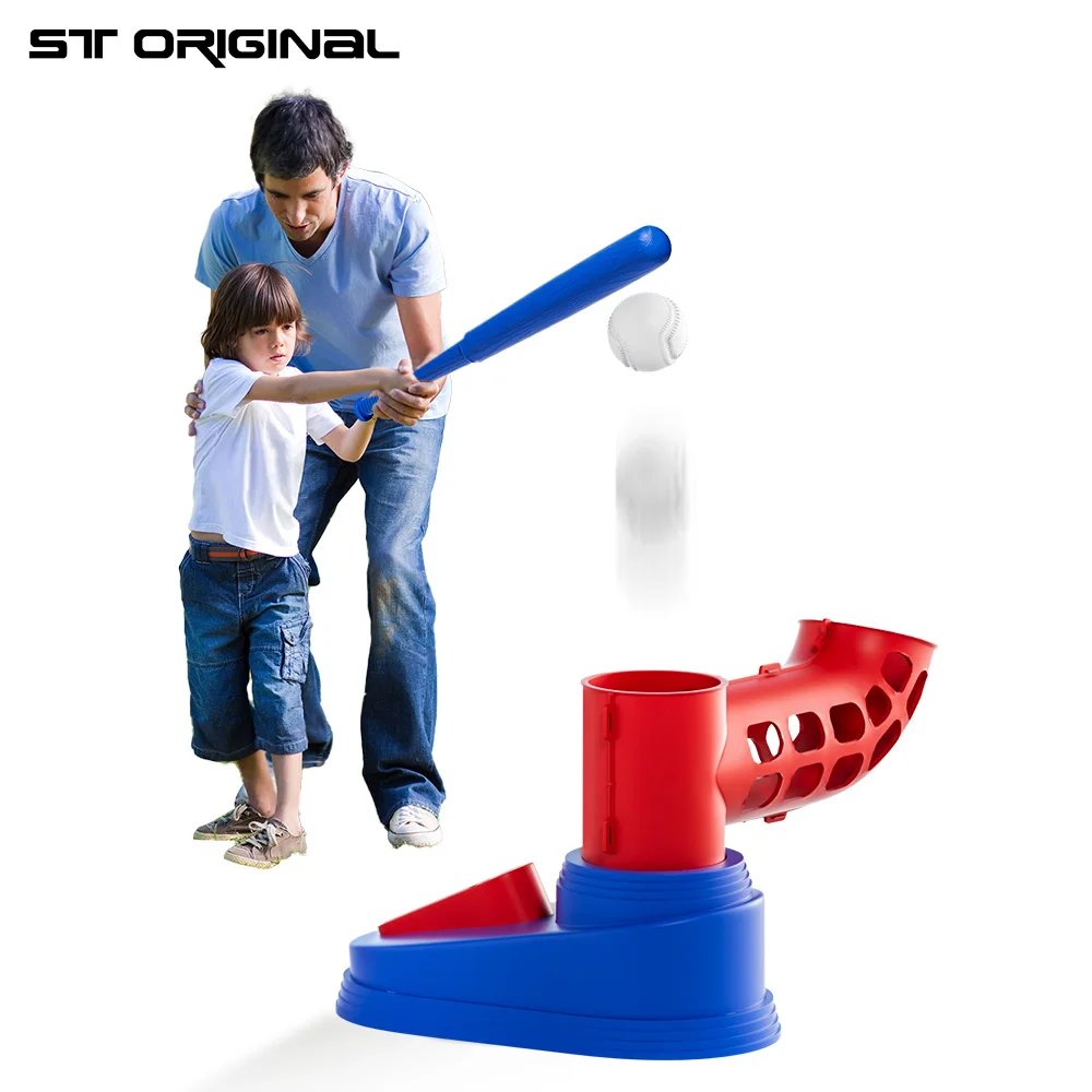 

ST ORIGINAL Sport Baseball Trainer for Kids Toys T-Ball Pitching Machine Launcher Outdoor Play Exercise Batting Skill