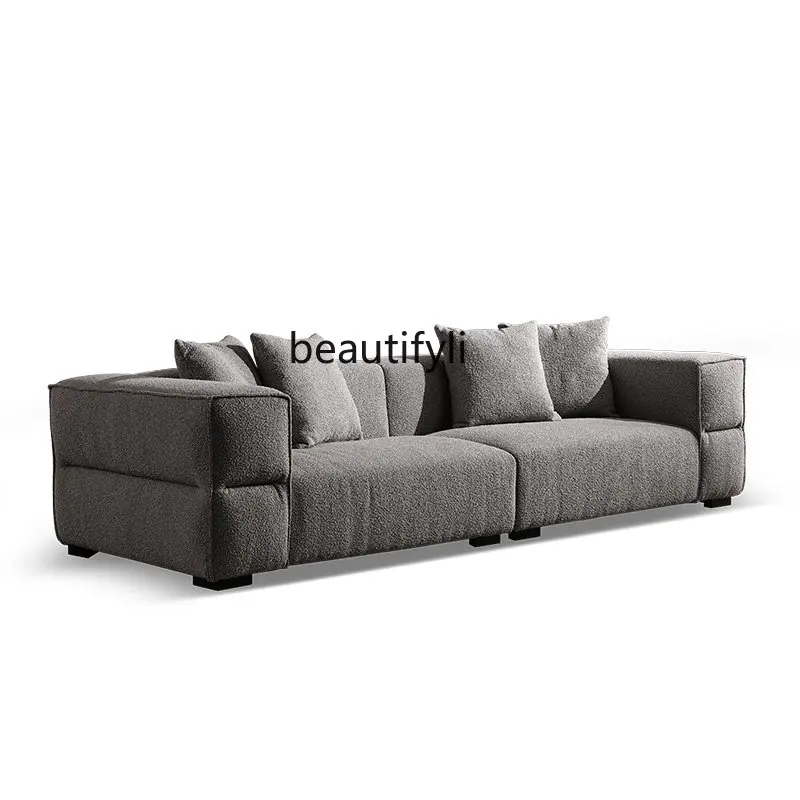 Nordic Fabric Minimalist Modern Minimalist Designer Lambswool Silent Cream Style Square Sofa
Nordic Fabric Minimalist Modern Minimalist Designer Lambswool Silent Cream Style Square Sofa