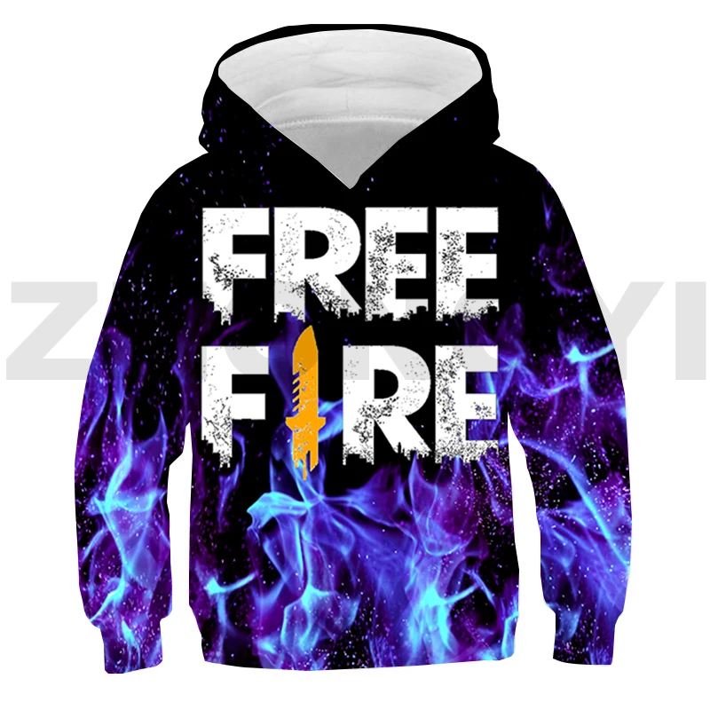 

New 3D Print Clothes Free Fire Garena Hoodies Men Streetwear Children Anime Free Fire Oversized Pullovers Sweatshirt Lounge Wear