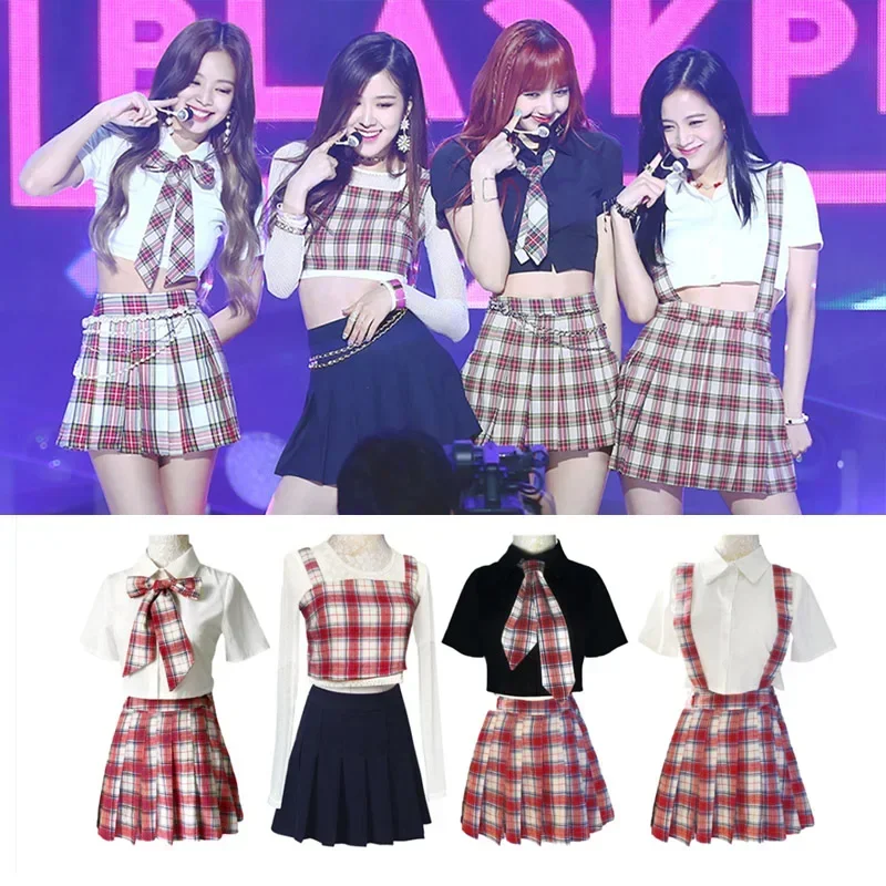 New Korean Female Singer Dance Costumes Street Dance Stage Performance Costumes Pole Dance Clothing Plaid Skirt
New Korean Female Singer Dance Costumes Street Dance Stage Performance Costumes Pole Dance Clothing Plaid Skirt