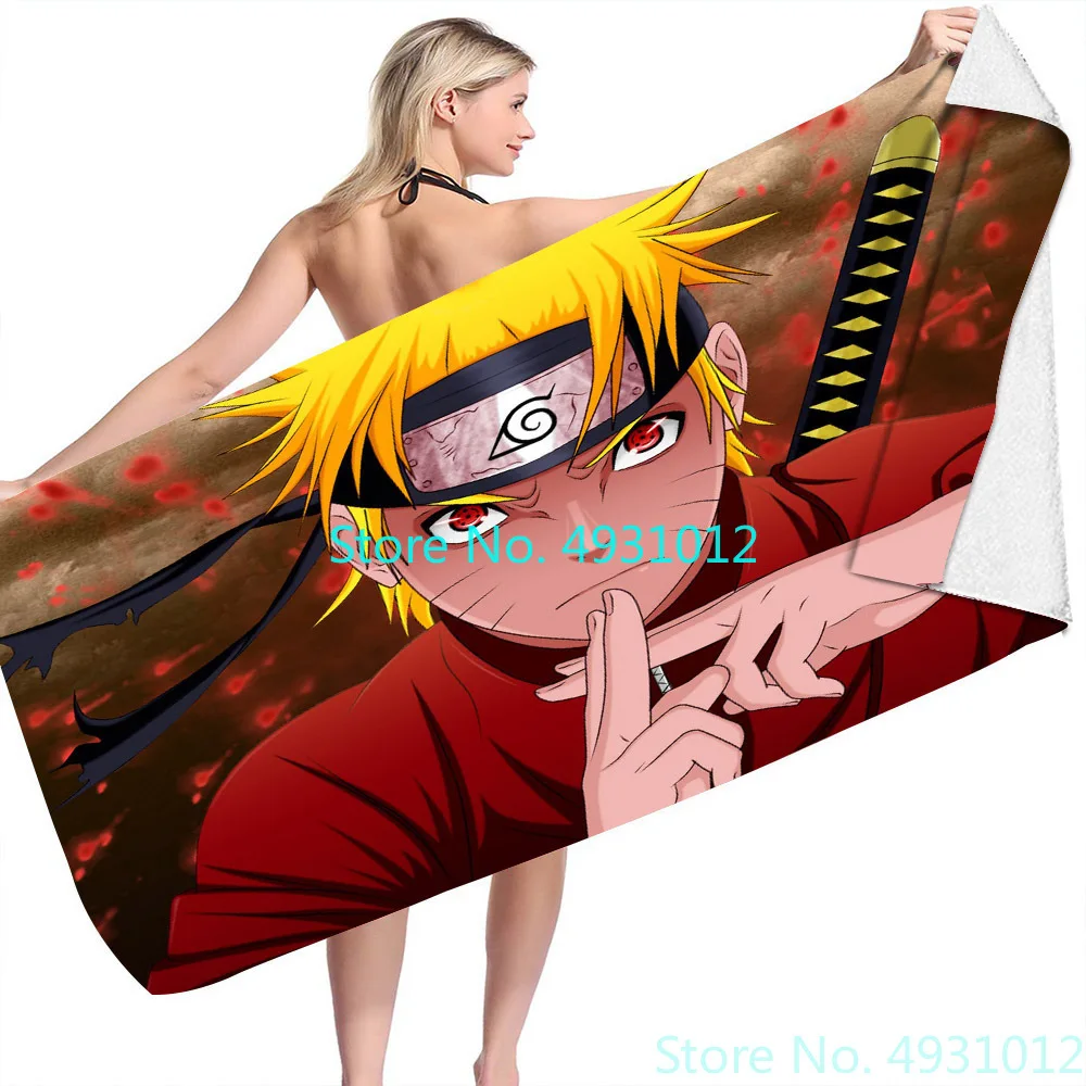 

Детские пляжные полотенца из аниме «Наруто», 75x150 см