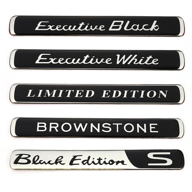 Car Stickers Auto Badge Emblem Decal Brownstone Executive White Black Limited Edition for BMW Audi Ford Nissan Jeep Toyota Skoda
Car Stickers Auto Badge Emblem Decal Brownstone Executive White Black Limited Edition for BMW Audi Ford Nissan Jeep Toyota Skoda