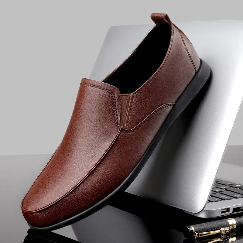 2024 Summer Hot Men's Genuine Leather Fashionable Breathable Peas Shoes black brown all-match wear-resistant casual shoes
2024 Summer Hot Men's Genuine Leather Fashionable Breathable Peas Shoes black brown all-match wear-resistant casual shoes