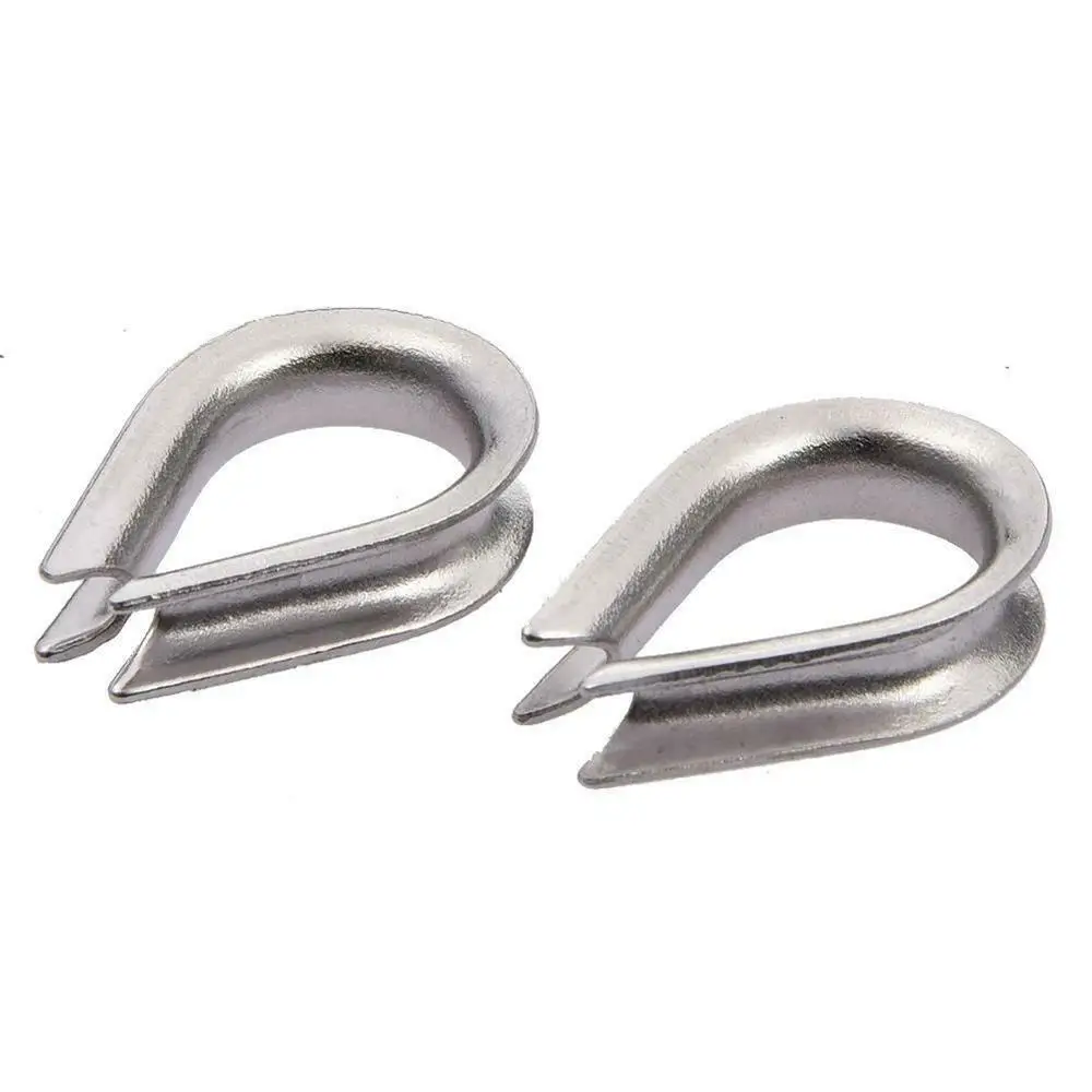 2Pcs Boat 304 Stainless Steel M10 Ring Silver Wire Rigging Wire Rope Clamp Cable Thimble Fixing Hardware
2Pcs Boat 304 Stainless Steel M10 Ring Silver Wire Rigging Wire Rope Clamp Cable Thimble Fixing Hardware