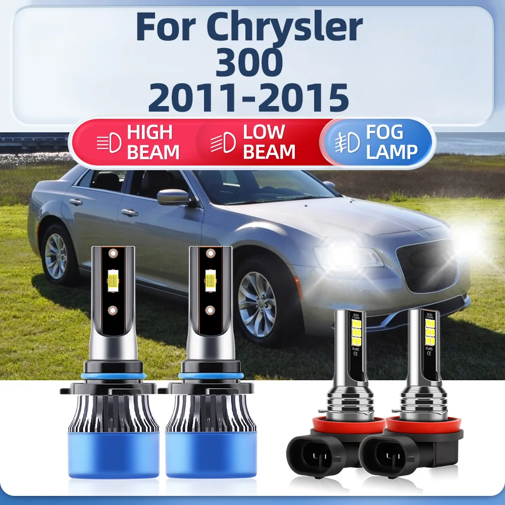 240W Canbus LED Lights 400000LM Car Headlight Bulbs With Fan 12V 6000K Fog Lamps For Chrysler 300 2011 2012 2013 2014 2015
240W Canbus LED Lights 400000LM Car Headlight Bulbs With Fan 12V 6000K Fog Lamps For Chrysler 300 2011 2012 2013 2014 2015