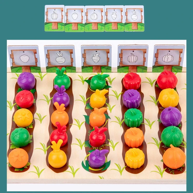 Montessori Board Toy Simulation Farm Toy Fruit Veggie Plantation Sorting Tangram Color Shape Cognition Kids Favor Gift
Montessori Board Toy Simulation Farm Toy Fruit Veggie Plantation Sorting Tangram Color Shape Cognition Kids Favor Gift