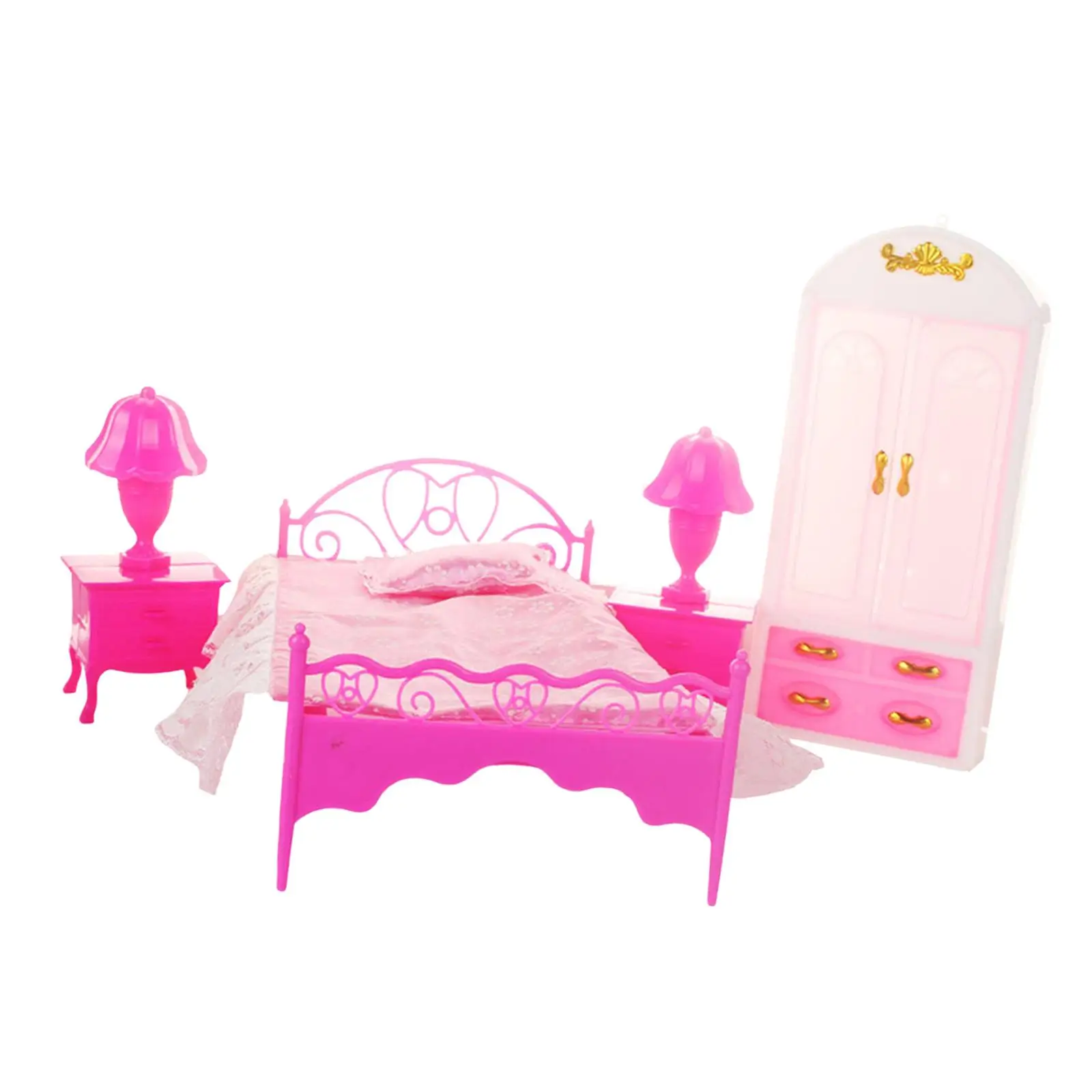 4Pcs 1:6 1:12 Dollhouse Bedroom Model Bed Wardrobe Table Lamp Model for DIY Scenery Micro Landscape Layout Railway Station
4Pcs 1:6 1:12 Dollhouse Bedroom Model Bed Wardrobe Table Lamp Model for DIY Scenery Micro Landscape Layout Railway Station