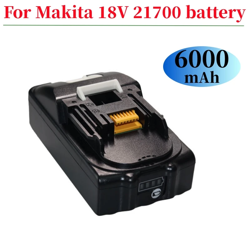 

21700 18V 6000mAh Cells Batterie Replacement For Makita Rechargeable Lithium-Lon Drill Power Tool BL1840 BL1845 BL1860