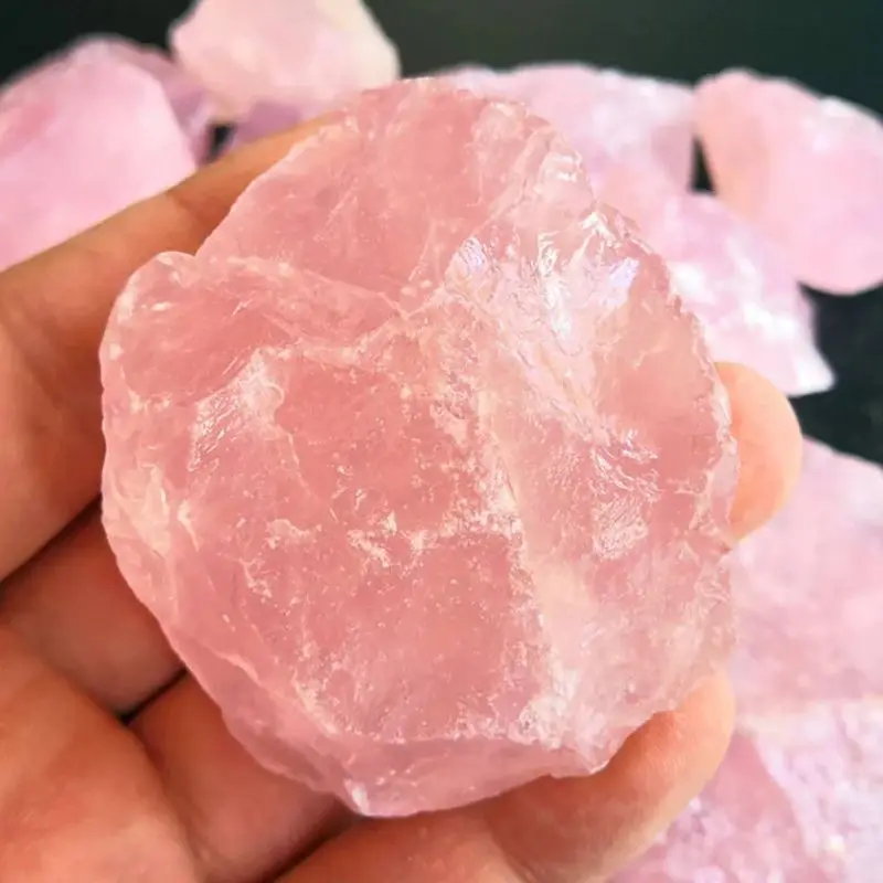 

100% Natural Big Rose Quartz Stone Raw Crystals Stones Healing Mineral Specimen Rock Raw Rough Quartz Pink Crystal Gemstones