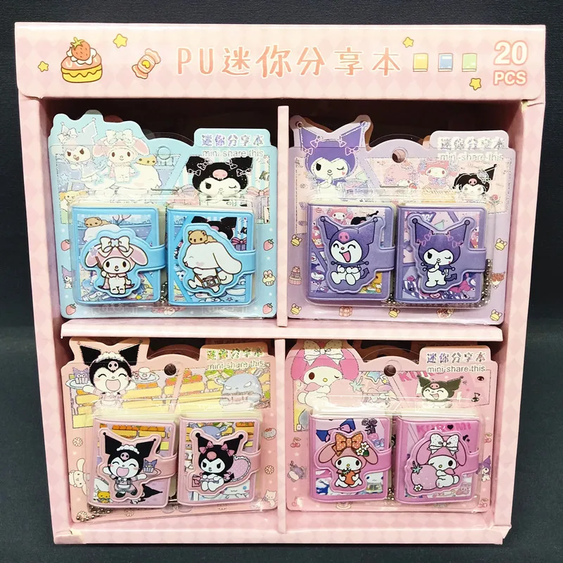 20pcs Sanrio Hello Kitty Kuromi Melody Cinnamoroll Notebook Hand Account Book Mini Pocket Book Students School Stationery Gifts
20pcs Sanrio Hello Kitty Kuromi Melody Cinnamoroll Notebook Hand Account Book Mini Pocket Book Students School Stationery Gifts