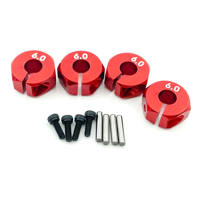 

4 Pcs Aluminum 5/6/7mm Wheel Hex 12mm Drive Hubs With Pins Screws For RC Car Crawler Trucks HSP HPI Tamiya Traxxas Slash