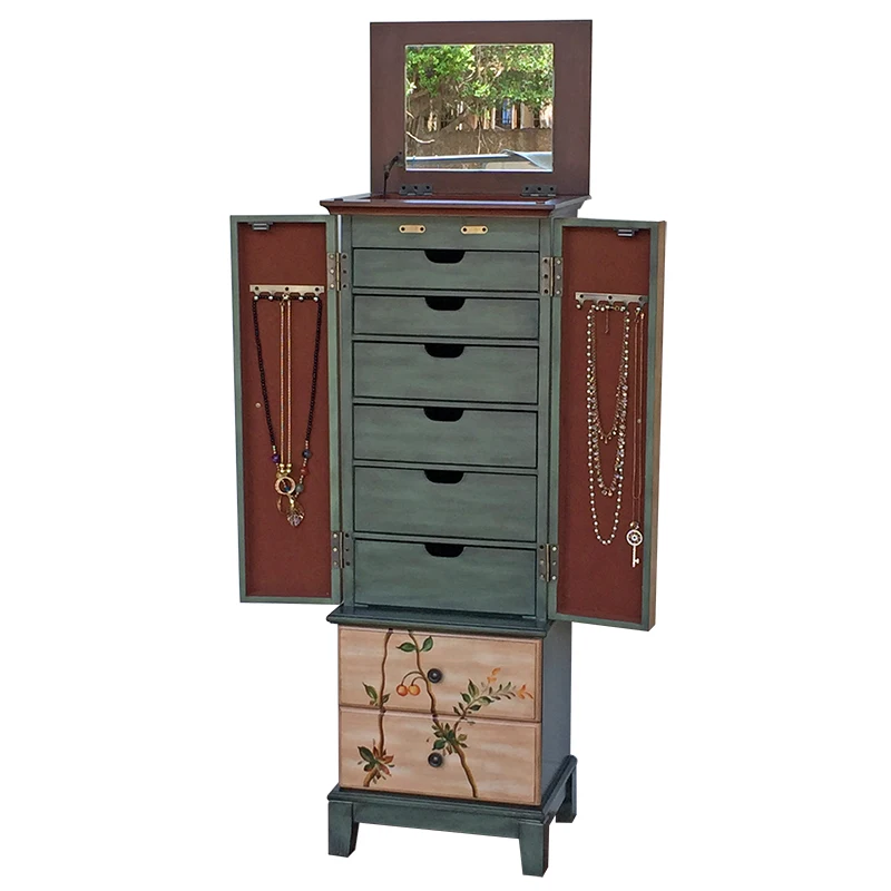 TLL Custom Mediterranean Painted Eight Spares Cabinet Retro Storage Dressing Cabinet American Style
TLL Custom Mediterranean Painted Eight Spares Cabinet Retro Storage Dressing Cabinet American Style