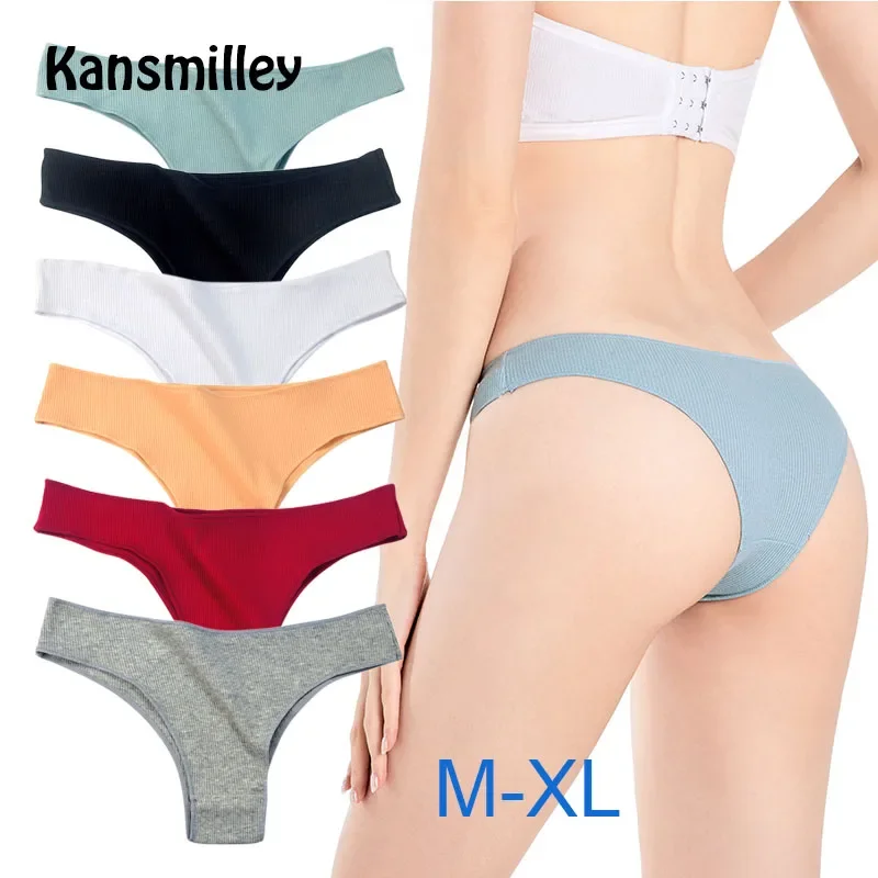 Women's Cotton Briefs Panties Ribbed T-back Lingerie for Women Female Underwear Hot Woman G-Strings Panties Low Rise
Women's Cotton Briefs Panties Ribbed T-back Lingerie for Women Female Underwear Hot Woman G-Strings Panties Low Rise