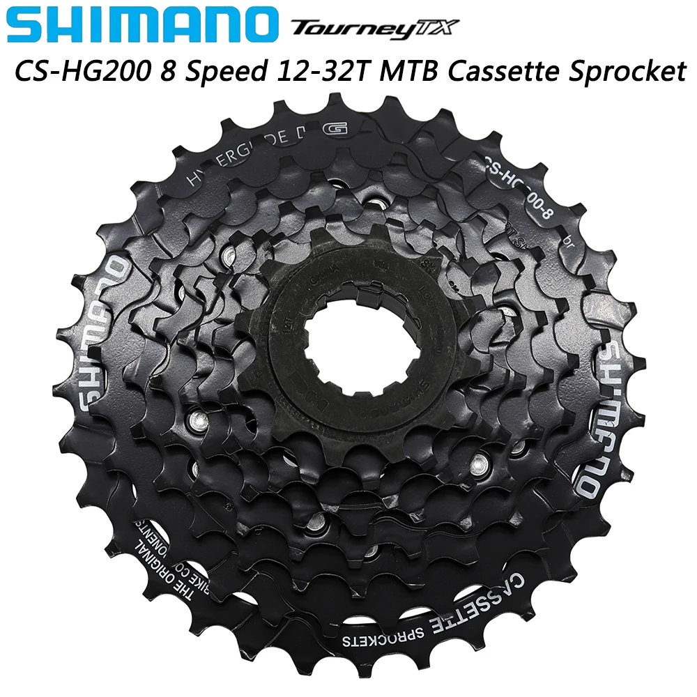 SHIMANO TOURNEY CS-HG200-8 8 скоростей MTB кассета Звездочка HYPERGLIDE 12-32T свободное колесо оригинальные запчасти для велосипеда 
SHIMANO TOURNEY CS-HG200-8 8 скоростей MTB кассета Звездочка HYPERGLIDE 12-32T свободное колесо оригинальные запчасти для велосипеда