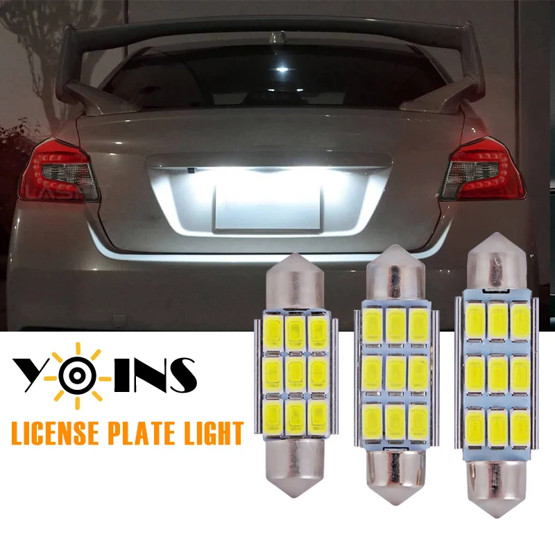 1/6/10pcs LED Car License Plate Lights Festoon C5W 5730 9SMD 12V Canbus No Error Auto Reading Dome Map Interior Lamp Bulb White
1/6/10pcs LED Car License Plate Lights Festoon C5W 5730 9SMD 12V Canbus No Error Auto Reading Dome Map Interior Lamp Bulb White