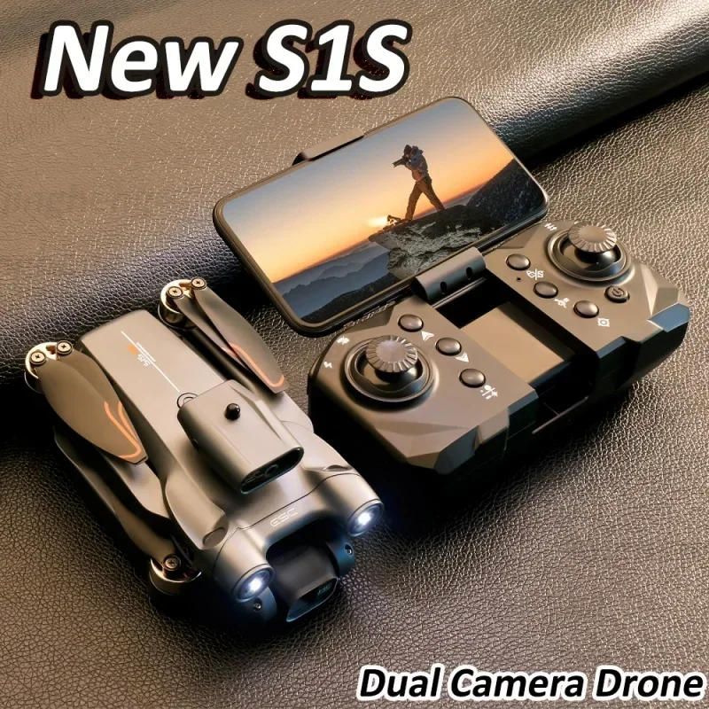 

4K 8K двойная HD камера обход препятствий оптический поток позиционирование бесщеточный Радиоуправляемый Дрон складной Квадрокоптер игрушки подарок S1S мини Дрон