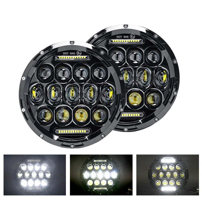 

2pcs 7inch 105W Offroad Car 4WD Truck Tractor Boat Trailer 4x4 SUV ATV 7 Inch Led Driving Light Hi Low Beam for Jeep.