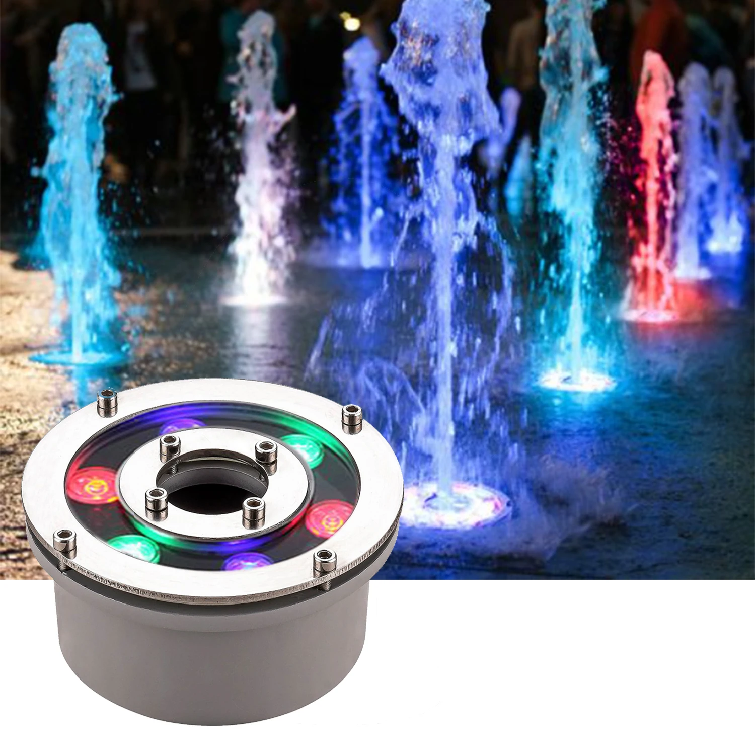 

Commercial Underwater With Light Water Submersible 6w Led Fountain Colorful Lights
