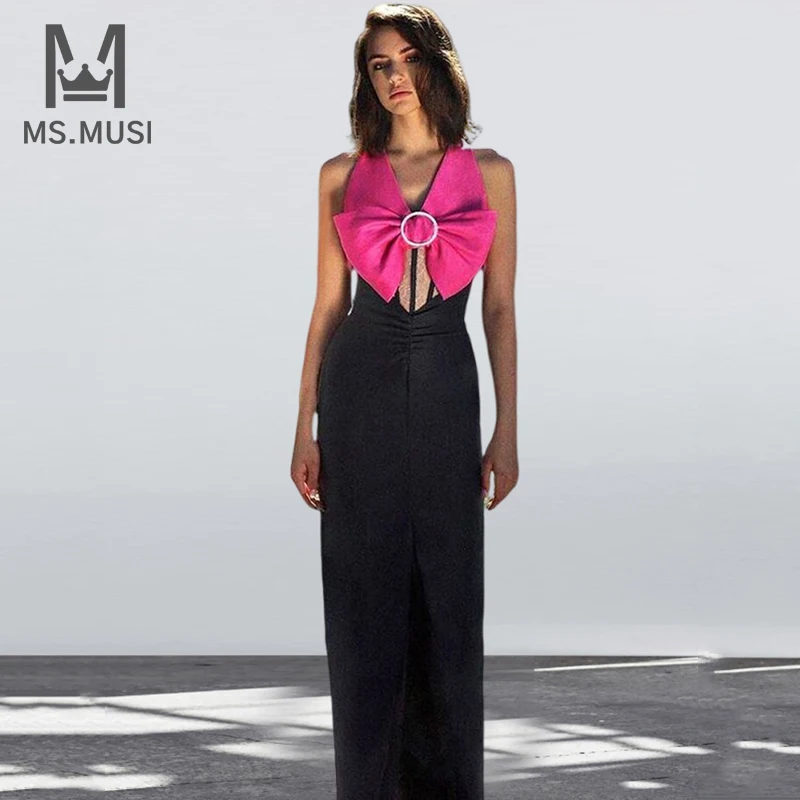 MSMUSI 2022 New Fashion Women Sexy Bow V Neck Patchwork Sleeveless High Slit Bandage Midi Dress Bodycon Party Club Mesh Dress
MSMUSI 2022 New Fashion Women Sexy Bow V Neck Patchwork Sleeveless High Slit Bandage Midi Dress Bodycon Party Club Mesh Dress