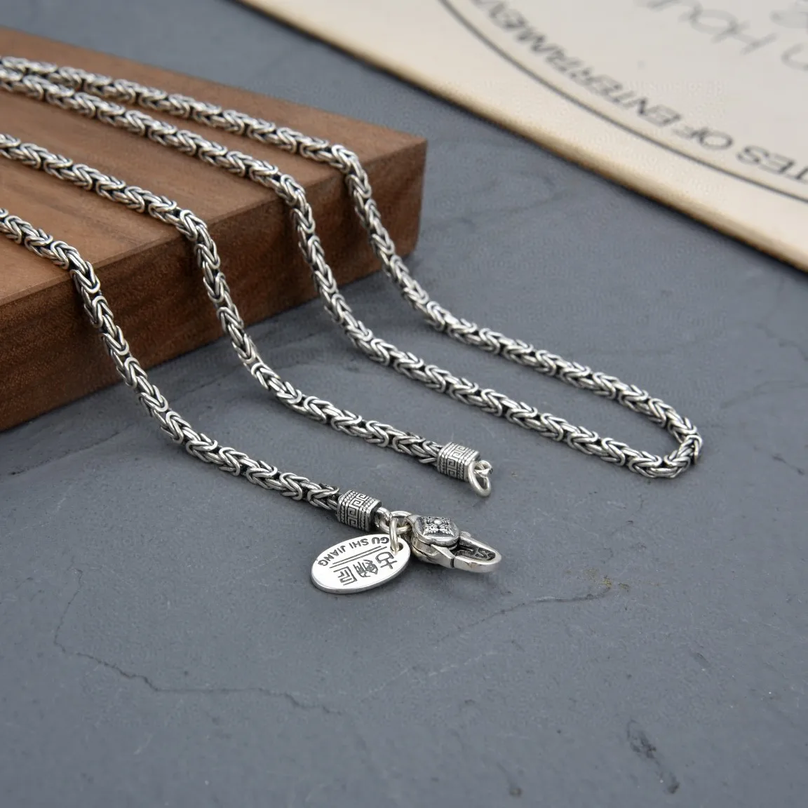 Real S925 Silver Jewelry Retro Vajra Peace Pattern Personalized Viking Keel Chain Trendy Men's Necklace Fashion Gifts 3 Mallzona Sdf7c9599216e4a6cb7c0ddc9ec206f8eR Real S925 Silver Jewelry Retro Vajra Peace Pattern Personalized Viking Keel Chain Trendy Men's Necklace Fashion Gifts Mallzona