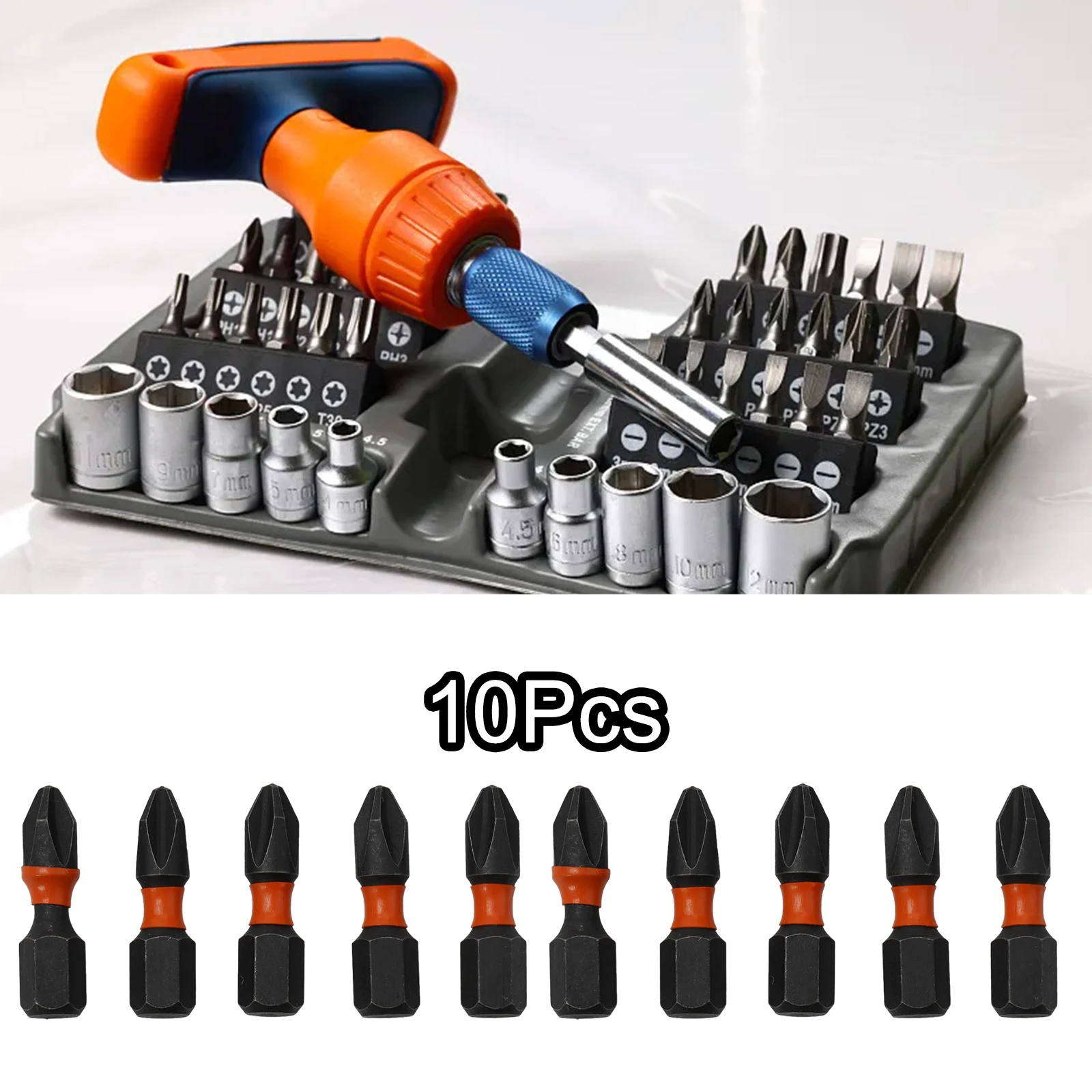 Screwdriver Screwdriver Bit Hand Repair Tools Cross Head Impact Screwdriver Bits Magnetic Bit PH2 10pcs Universal
Screwdriver Screwdriver Bit Hand Repair Tools Cross Head Impact Screwdriver Bits Magnetic Bit PH2 10pcs Universal