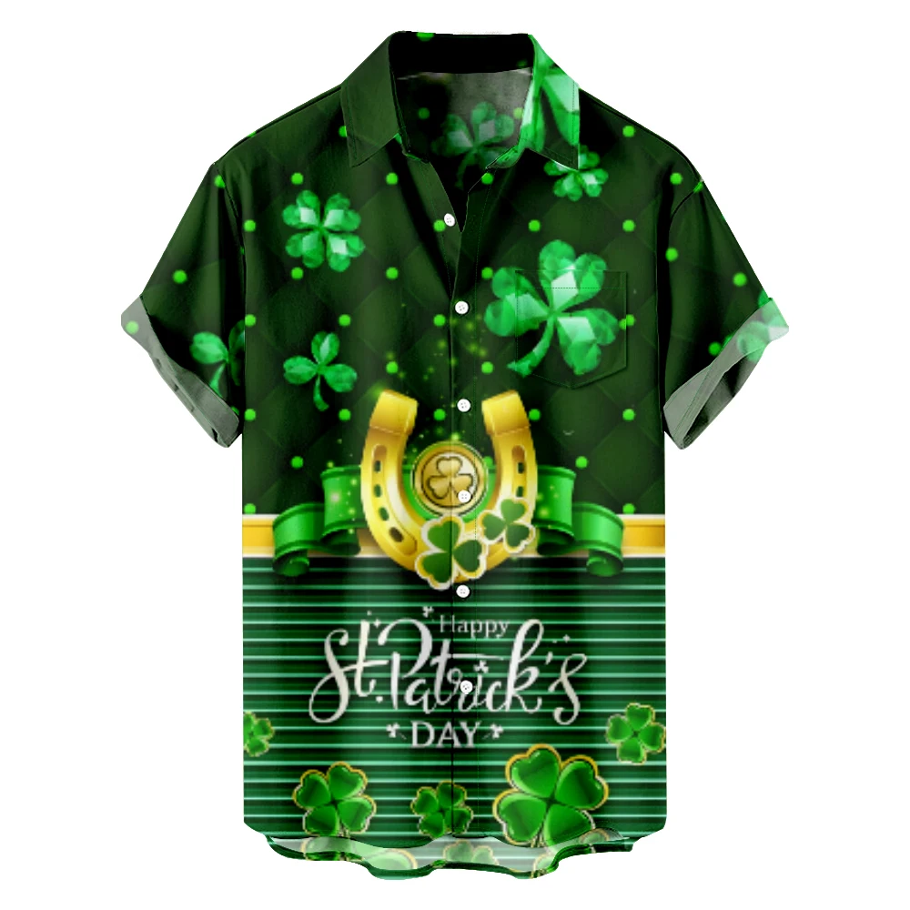St. Pat's Day T-shirts Fashion Casual hawaii Short Sleeve Tee Women Men Summer Shirts
St. Pat's Day T-shirts Fashion Casual hawaii Short Sleeve Tee Women Men Summer Shirts