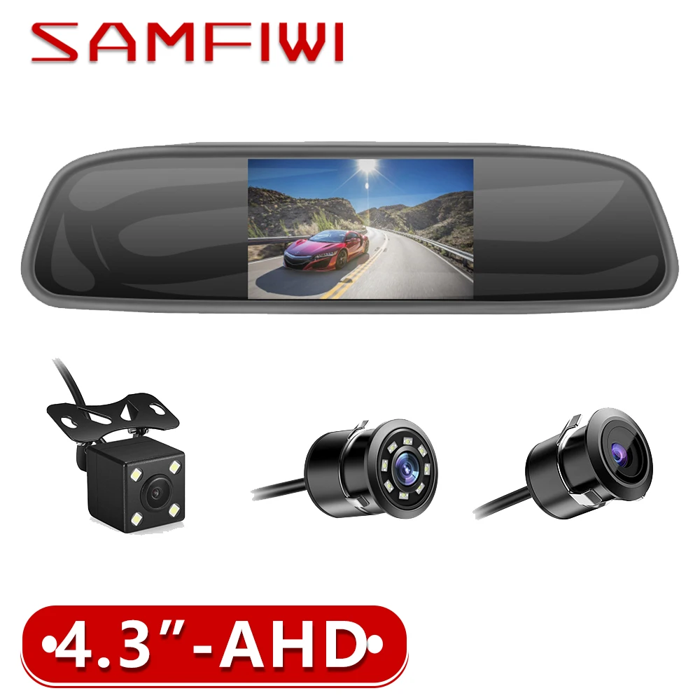 4.3 inch Car HD Rearview Mirror CCD Video Auto Parking Assistance LED Night Vision Reversing Rear View Camera Transparent glass
4.3 inch Car HD Rearview Mirror CCD Video Auto Parking Assistance LED Night Vision Reversing Rear View Camera Transparent glass