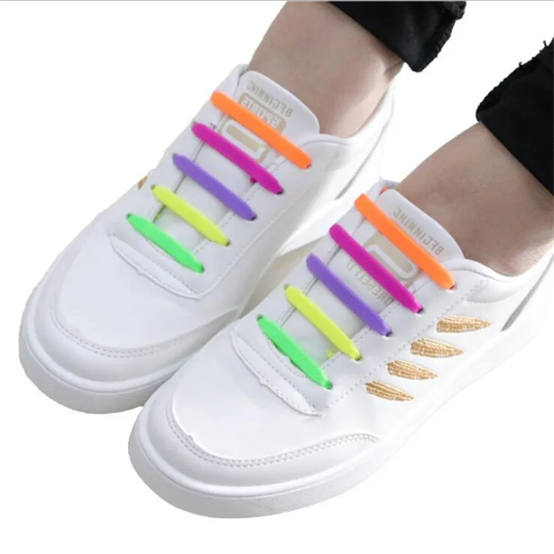 Silicone Elastic Shoelaces Special No Tie Shoelace Lacing Kids Adult Sneakers Quick Shoe Lace Creative Lazy Rubber Lace 16ps/Lot
Silicone Elastic Shoelaces Special No Tie Shoelace Lacing Kids Adult Sneakers Quick Shoe Lace Creative Lazy Rubber Lace 16ps/Lot