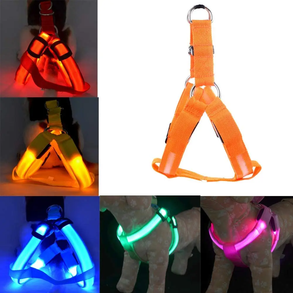 Dog Harness for Night Safety LED Luminous USB Pet Chest Strap for Medium Large Dog Rechargable Glowing Harness Dog Accessories
Dog Harness for Night Safety LED Luminous USB Pet Chest Strap for Medium Large Dog Rechargable Glowing Harness Dog Accessories