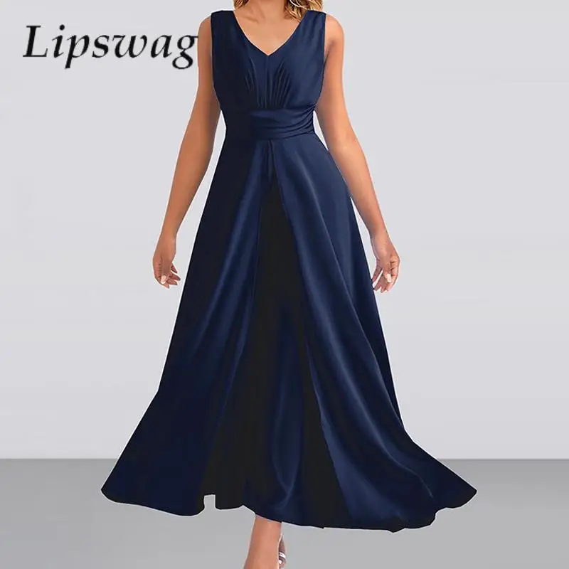 Sexy Commuting V Neck Cover-up Dress Style Romper Fashion Elegant Sleeveless Playsuit Overalls Casual One-Piece Women's Jumpsuit
Sexy Commuting V Neck Cover-up Dress Style Romper Fashion Elegant Sleeveless Playsuit Overalls Casual One-Piece Women's Jumpsuit