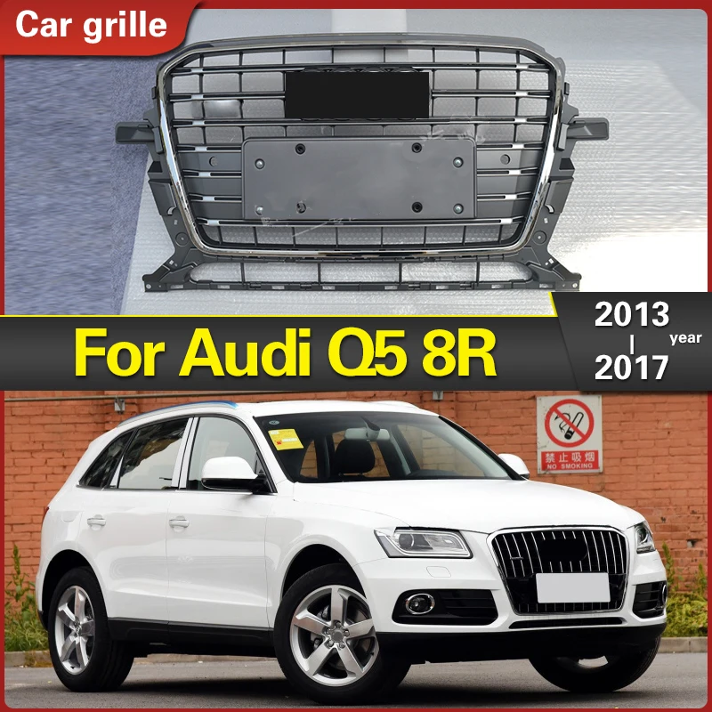 

Car Front Grille For SQ5 Style Car Front Bumper Mesh Grille Grill Fit for Audi Q5 8R 2013 2014 2015 2016 2017 Bumper Grille